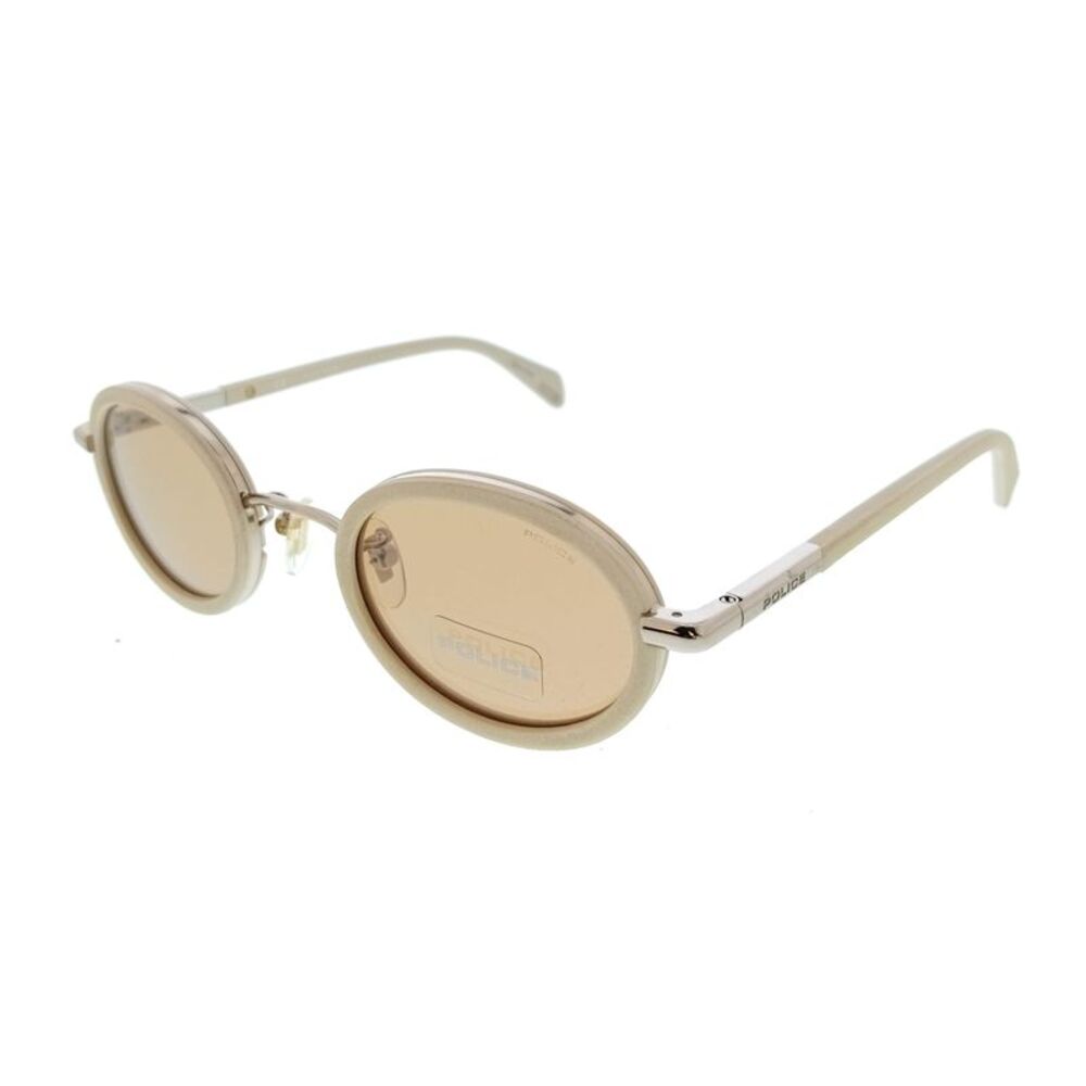 POLICE PLA21 594G White Oval Womens Sunglasses